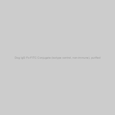 Dog IgG Fc-FITC Conjugate (isotype control, non-immune), purified